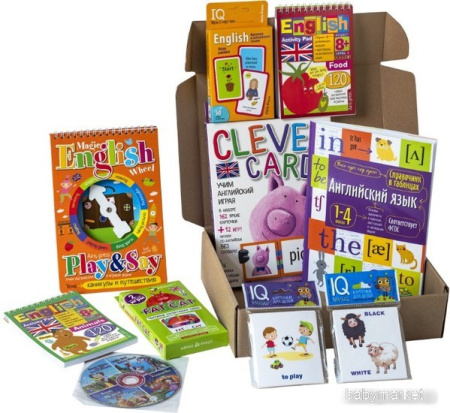 Набор развивающих игрушек Айрис-Пресс С IQ-играми для изучения английского языка 4 9785811278978