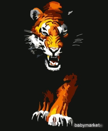 Картина по номерам Darvish Тигр DV-14331