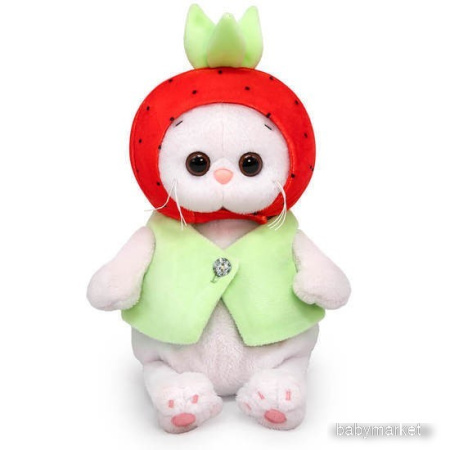 Классическая игрушка BUDI BASA Collection Кошечка Ли-Ли Baby в шапочке клубничка LB-109 (20 см)