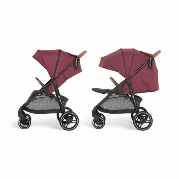 Детская прогулочная коляска KinderKraft Grande LX Burgundy