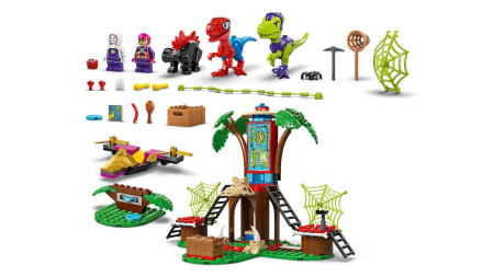 Купить LEGO Marvel Битва динозавров Спайди и Гобби возле домика на дереве (11200) для детей - фото товара