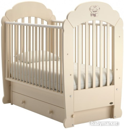 Классическая детская кроватка Nuovita Parte Swing (слоновая кость)