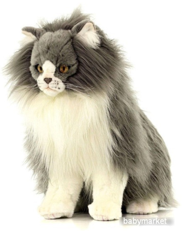 Классическая игрушка Hansa Сreation Персидский кот Табби серый с белым 5012 (38 см)