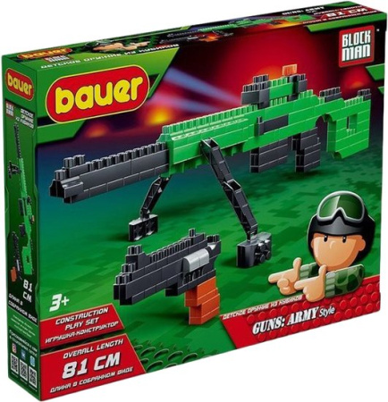 Конструктор Bauer Guns: Army Style 873 Снайперская винтовка Драгунова, пистолет ТТ