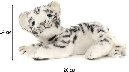 Классическая игрушка Hansa Сreation Тигр детеныш белый 5337 (26 см)